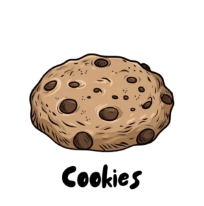 Animated chocolate chip cookie,